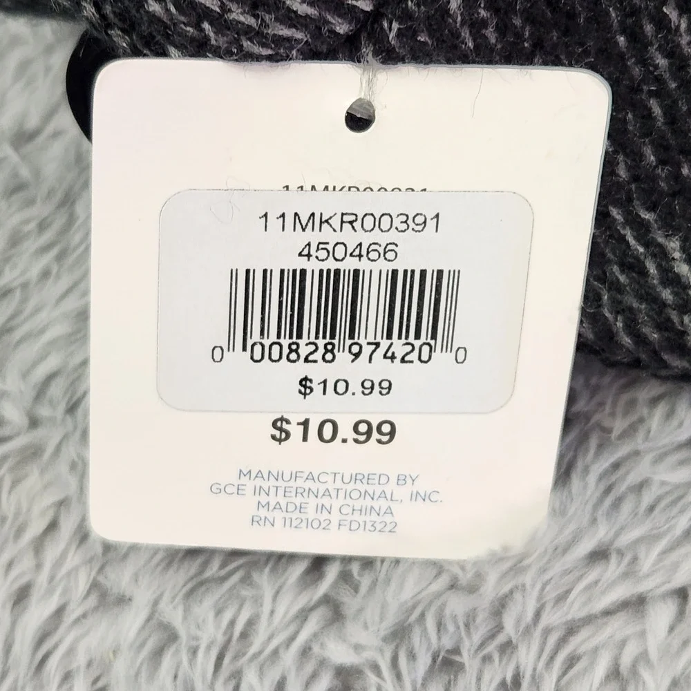 Winter Essentials‎ Beanie Mens One Size Gray Marled Knit Cuffed Hat 11MKR00391
